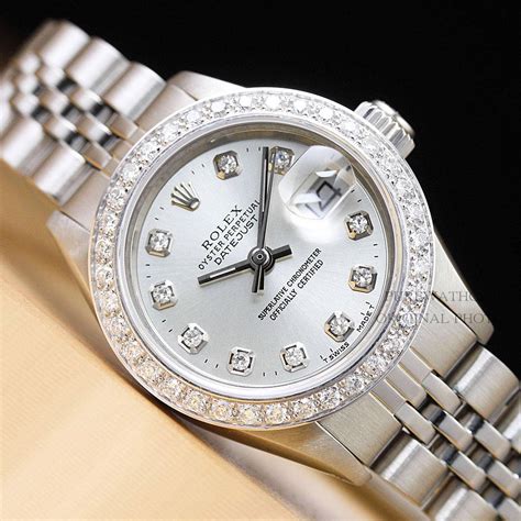 rolex oyster perpetual datejust women diamon|rolex diamond watch women's.